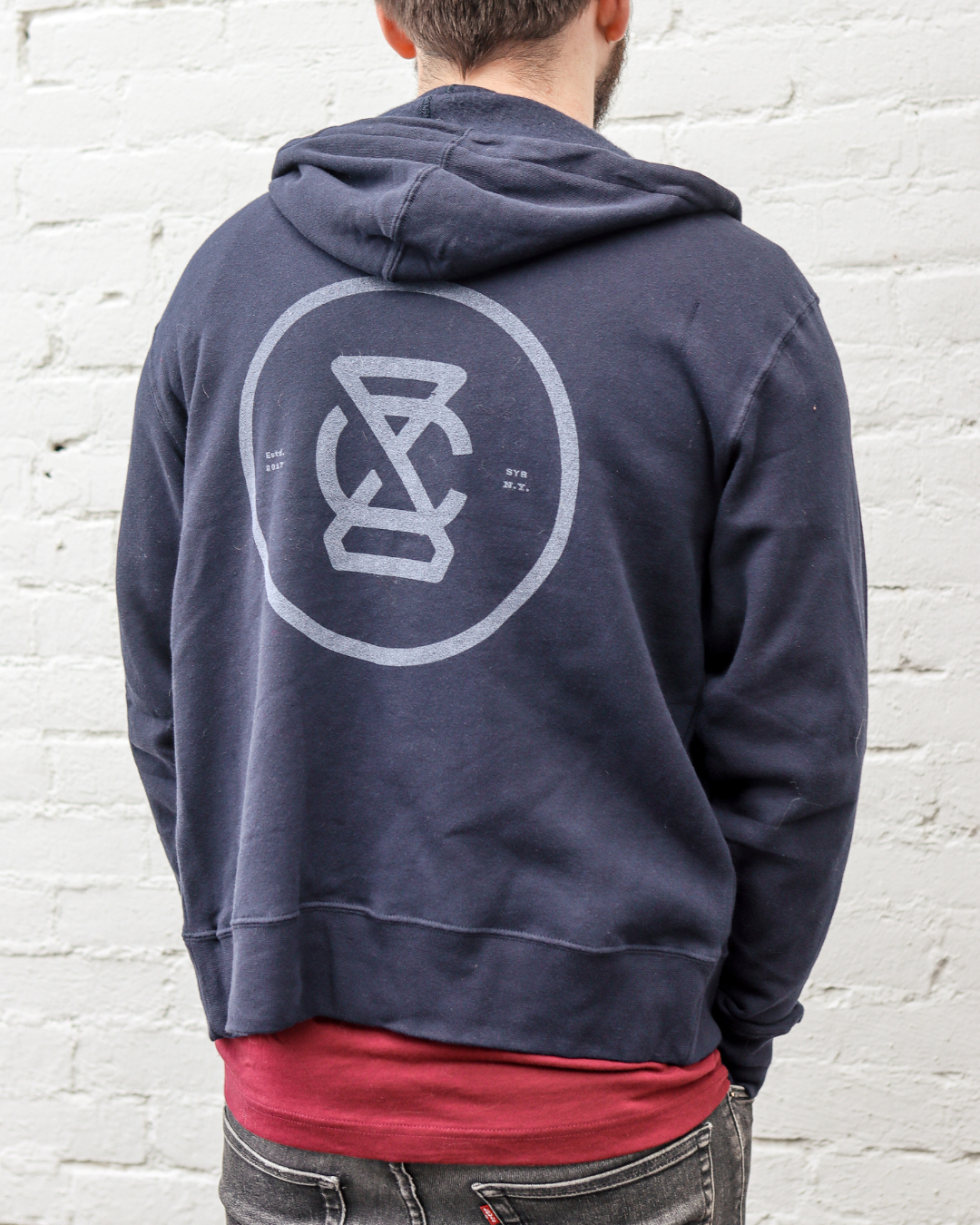 Navy Zip-up Hoodie