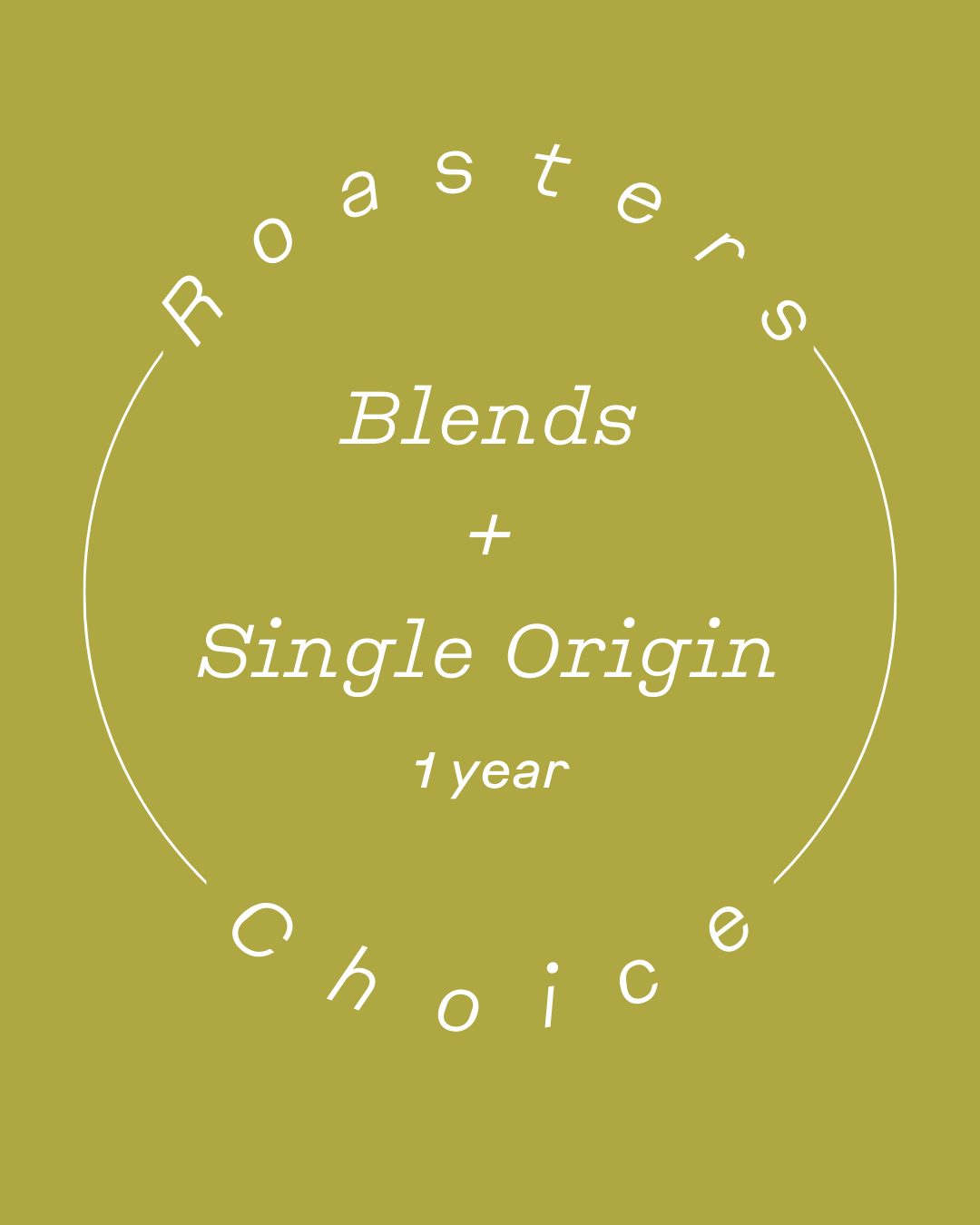 Pre-Paid Roasters Choice: Blends + Single Origin (1-year)
